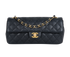 East West Classic Flap, &pound;2,700, Handbags, Black, Caviar Leather, Front view